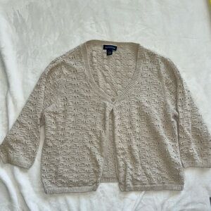 Ann Taylor Light Tan Cardigan